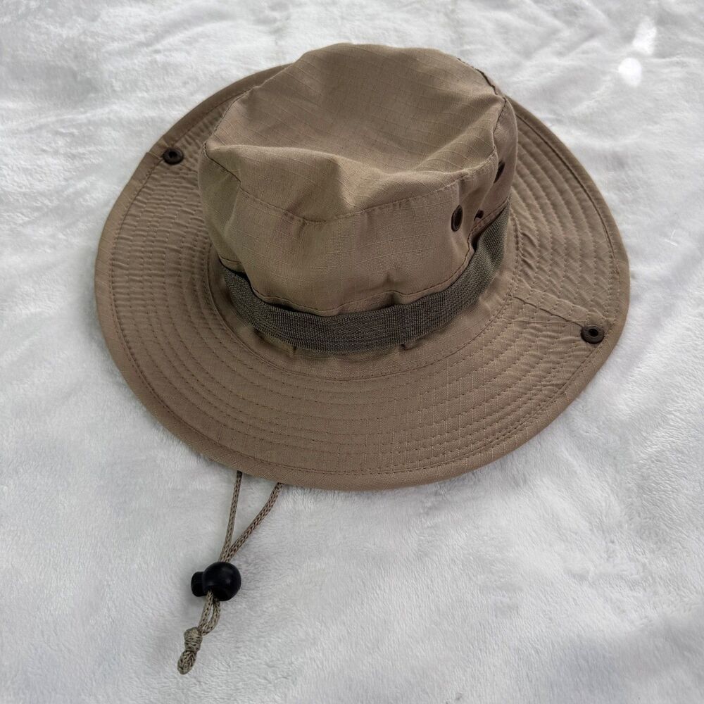 Jungle Hat Type II Tan/Beige Size Large Hot Weather Hunting/Fishing Military